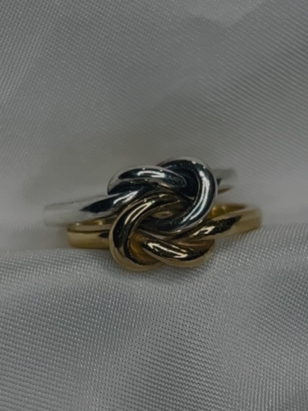 James Avery Original Lovers’ Knot Ring 14K Gold & Sterling Silver - Size 6 - Picture 7 of 7